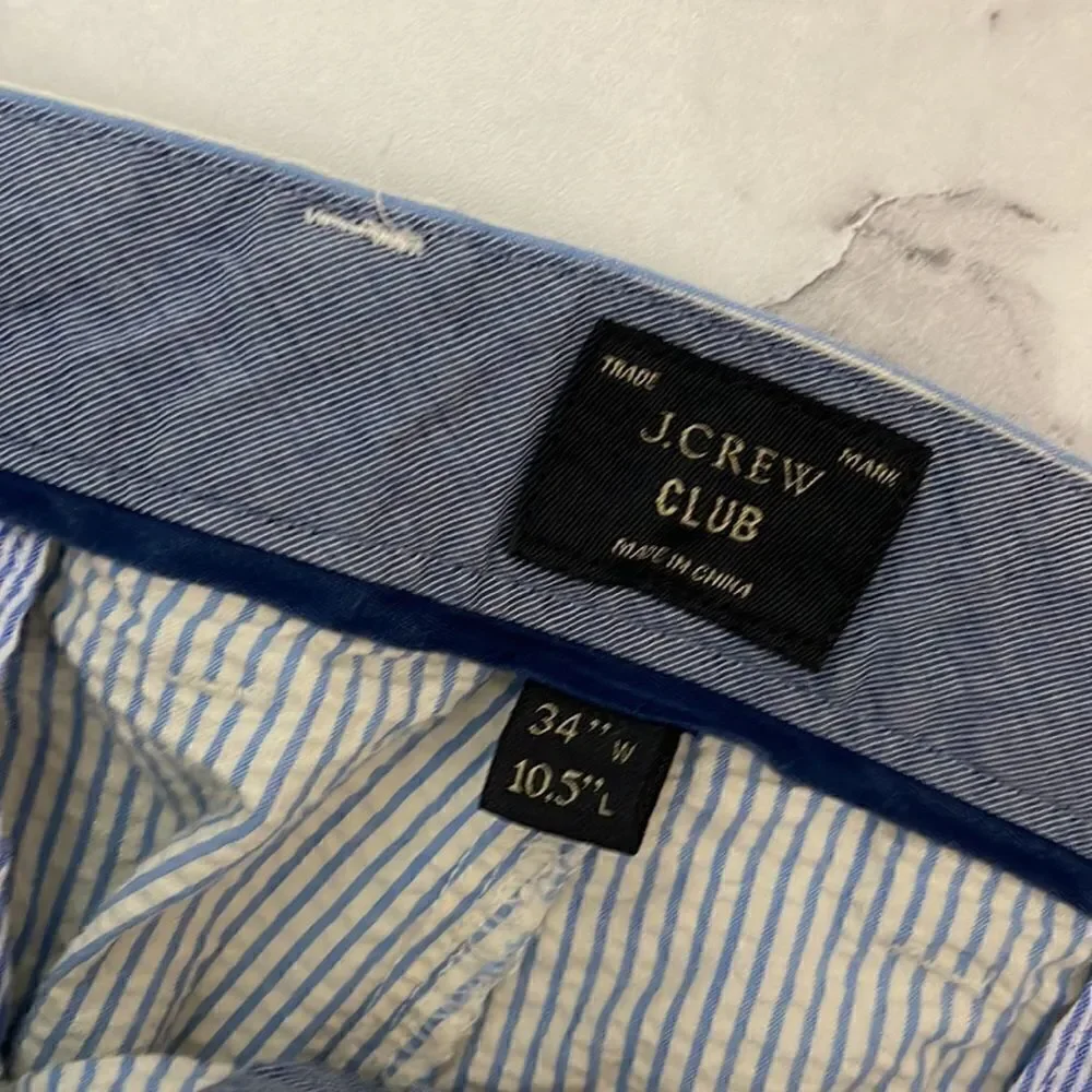 J. Crew Men’s Seersucker Club 10.5” Shorts 34